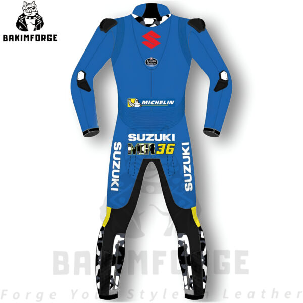 Suzuki GSX-RR MotoGP Replica Leather Suit – Factory Blue Edition - Image 2