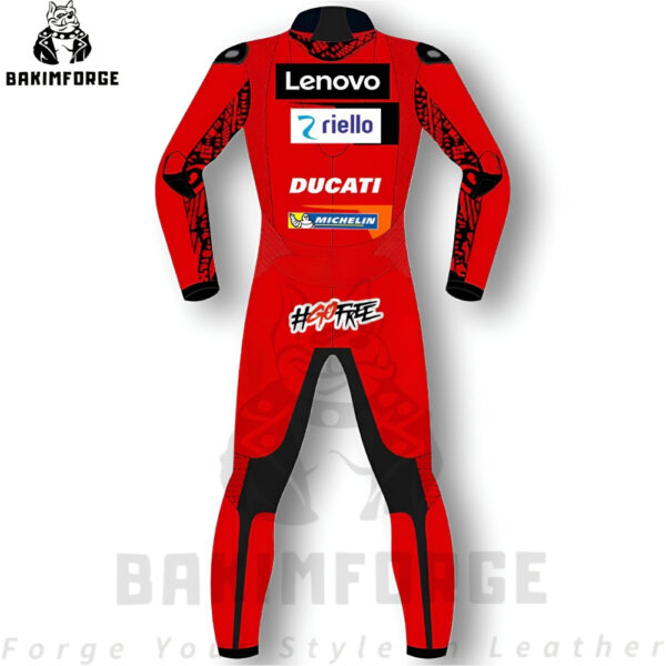 Lenovo Ducati MotoGP Replica Leather Suit – Factory Team Edition - Image 2