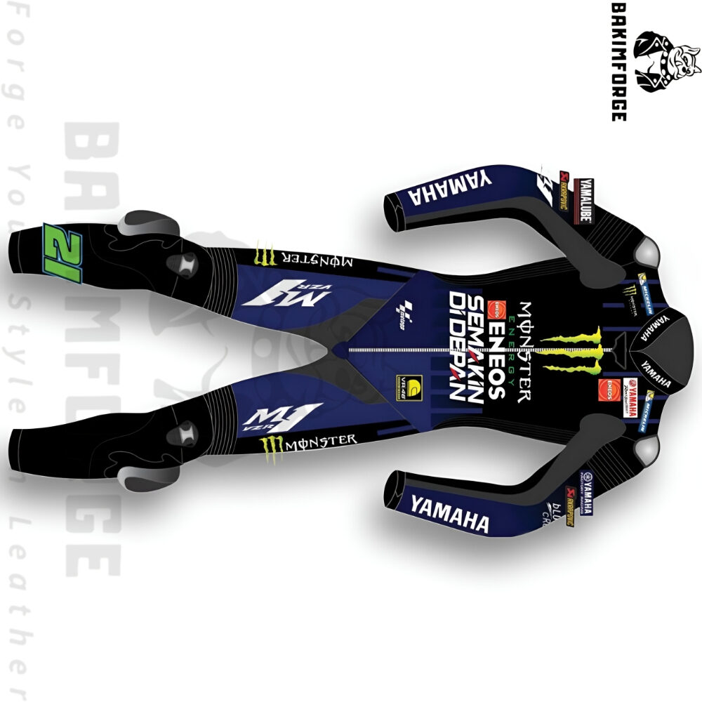 Yamaha Factory Racing MotoGP Replica Leather Suit – Monster Energy Edition
