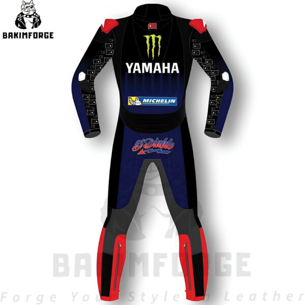 Yamaha Factory Racing MotoGP Replica Leather Suit – Monster Energy Edition - Image 2