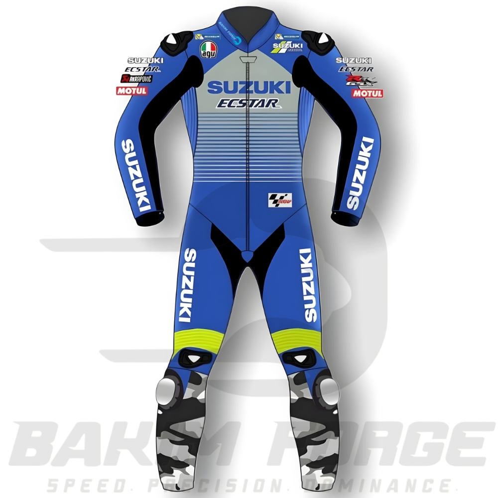 Suzuki Ecstar MotoGP Replica Racing Suit – Team Blue Edition