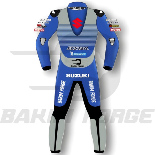 Suzuki Ecstar MotoGP Replica Racing Suit – Team Blue Edition - Image 2