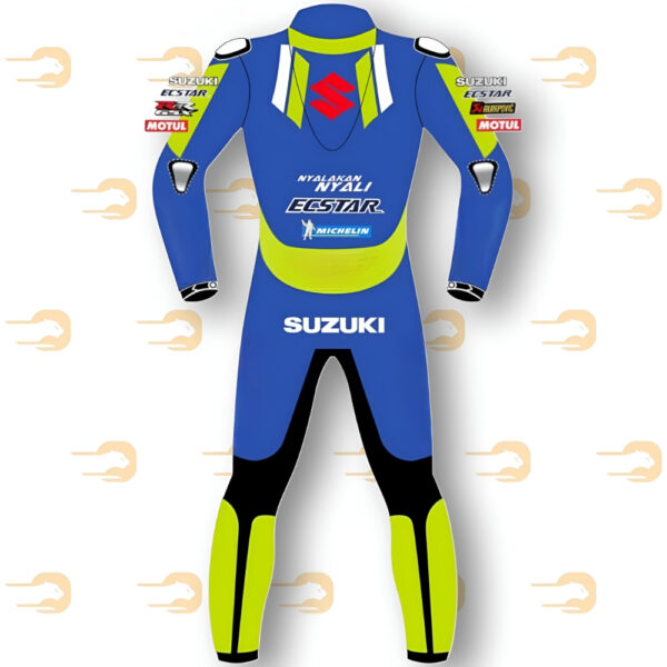 Suzuki Ecstar MotoGP Replica Leather Suit – Team Edition - Image 2