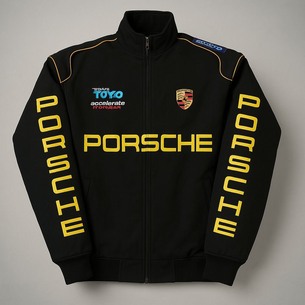 Original Vintage Porsche – Retro Unisex F1 Racing Jacket