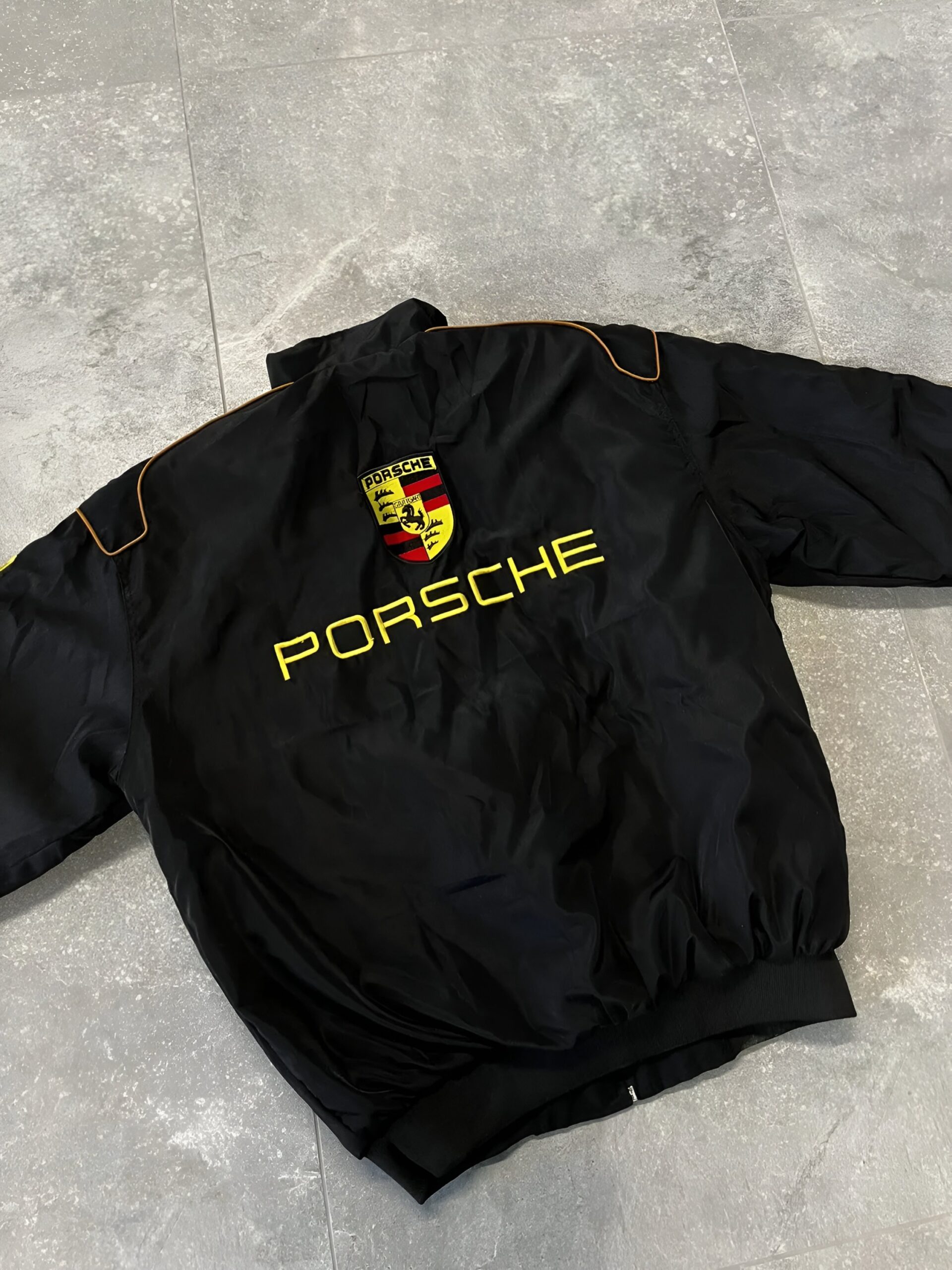 Original Vintage Porsche - Retro Unisex F1 Racing Jacket - Image 4