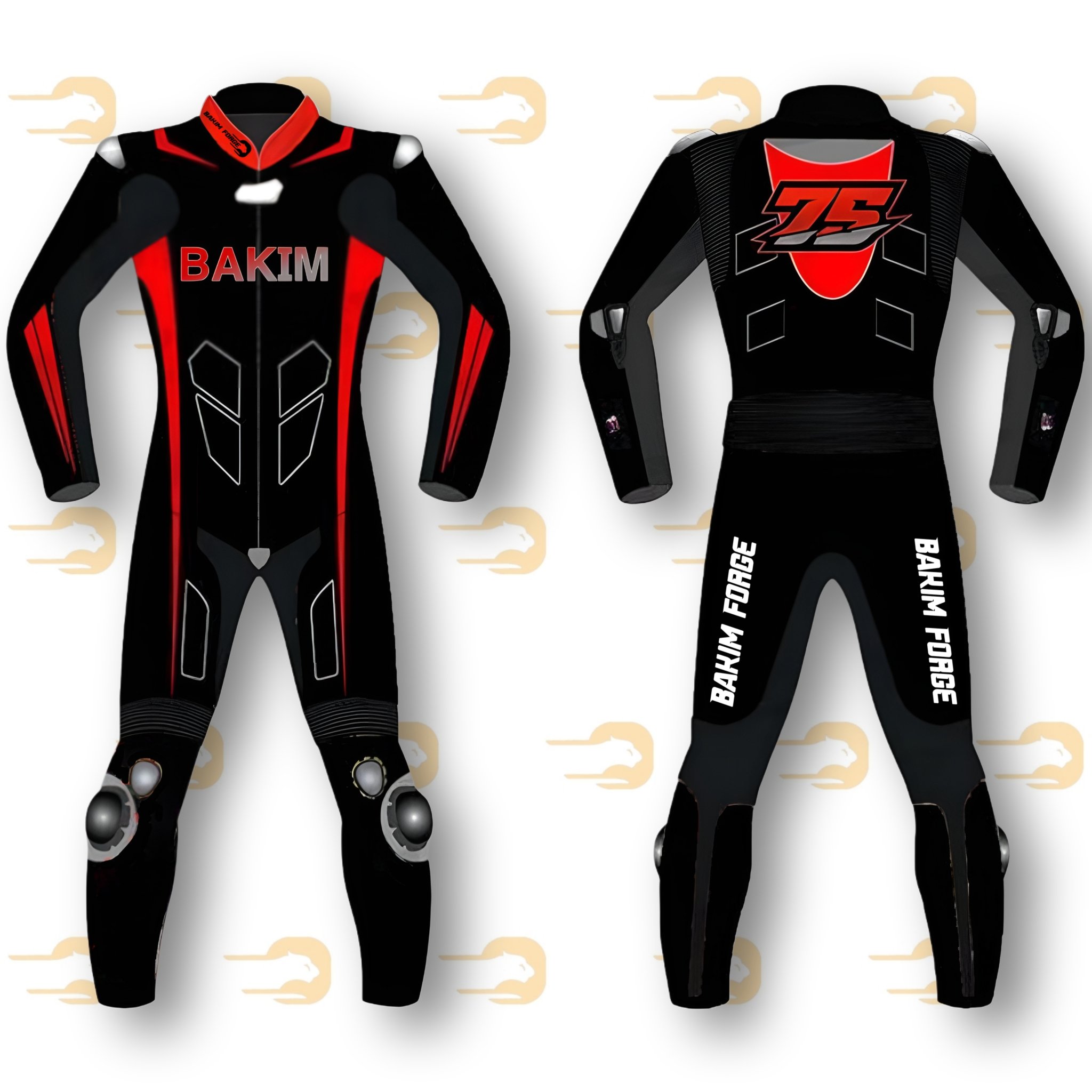 Bakim-Forge Black And Red Special Edition Suit